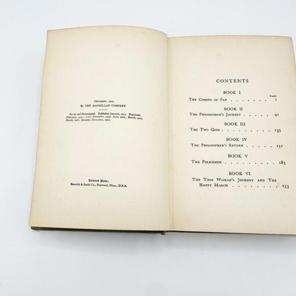 The Crock of Gold, Vintage, James Stephens, Green Book, Fairies, HB 1919 - Picture 2 of 9